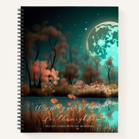 Carnet Psaume 30:5 Green Moon Custom (Devant)