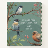 Carnet Psaume 46:10 Bible chrétienne Verse Image (Dos)