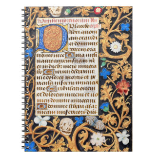 Carnet Psaume biblique 114 Manuscrit médiéval - Memento