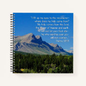 Carnet Psaumes 121:1-3 Inspirationnel (Devant)