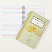Carnet Psilostrophe Jaune Sparsiflora Comp personnalisé (À l'intérieur)