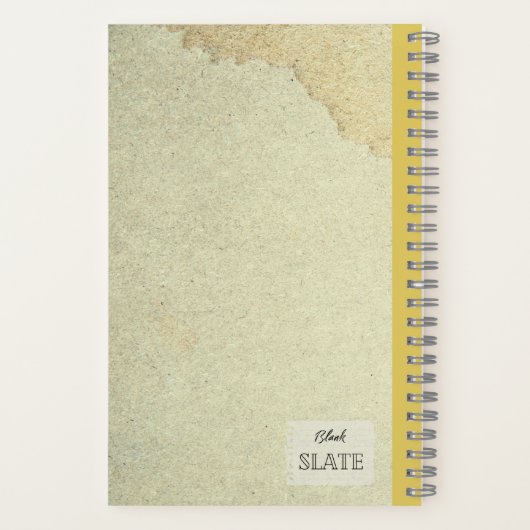 Carnet Psilostrophe Jaune Sparsiflora Comp personnalisé (Verso)