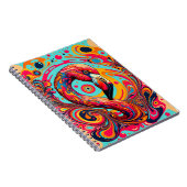 Carnet Psychedelic Flamingo Flow – Retro Color Art (Côté Droit)