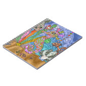 Carnet Psychedelic Seahorse Sea Turtle Art (Côté gauche)