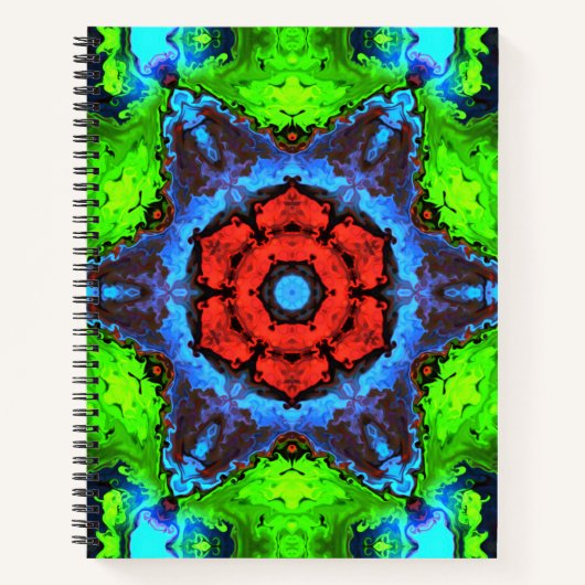 Carnet psychédélique hippie (Devant)