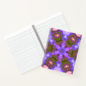 Carnet Psychédélique Mandala Fleur violet et bleu (Intérieur)