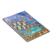 Carnet Psychédélique Tortue de mer Art (Côté Droit)