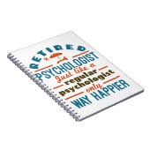 Carnet Psychologue Thérapeute Retraité Happier à la retra (Côté Droit)