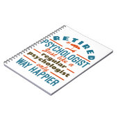 Carnet Psychologue Thérapeute Retraité Happier à la retra (Côté gauche)