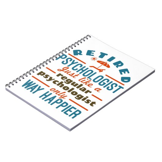 Carnet Psychologue Thérapeute Retraité Happier à la retra (Côté gauche)