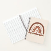 Carnet Psychothérapeute Boho Rainbow (Intérieur)