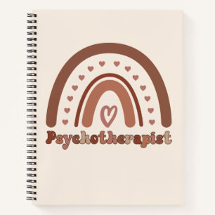 Carnet Psychothérapeute Boho Rainbow