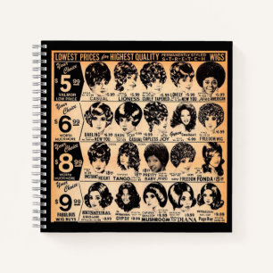 Carnet publicité pour perruque du début des années 1970