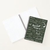 Carnet Puce de baseball Spiral Notebook (Intérieur)