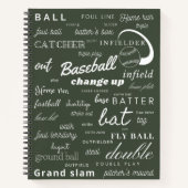 Carnet Puce de baseball Spiral Notebook (Devant)