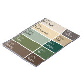 Carnet Puce de peinture de forêt (Côté gauche)