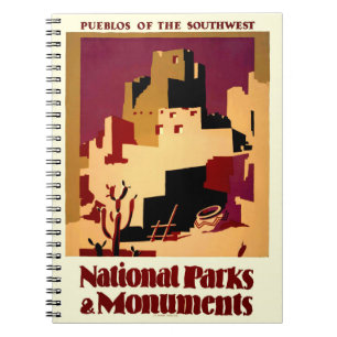 Carnet Pueblos Anciens du Sud-Ouest WPA Poster Art