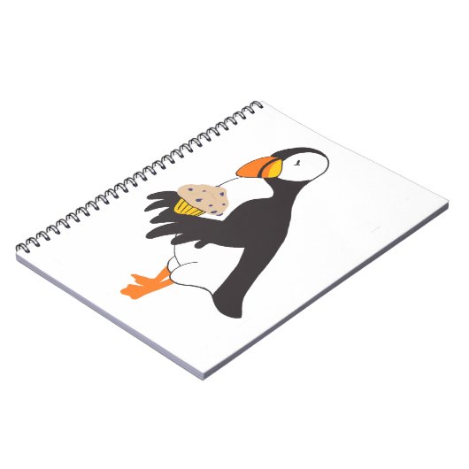 Carnet Puffin avec muffin (Côté gauche)