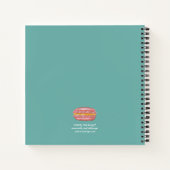 Carnet Puffin avec ordinateur portable macarons (Dos)