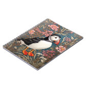Carnet Puffin Et Fleurs Éthridées De Mer William Morris (Côté gauche)