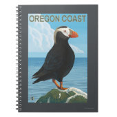 Carnet Puffin touffé de la côte de l'Oregon (Devant)