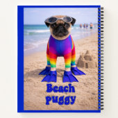 Carnet Puggy de la plage (Dos)
