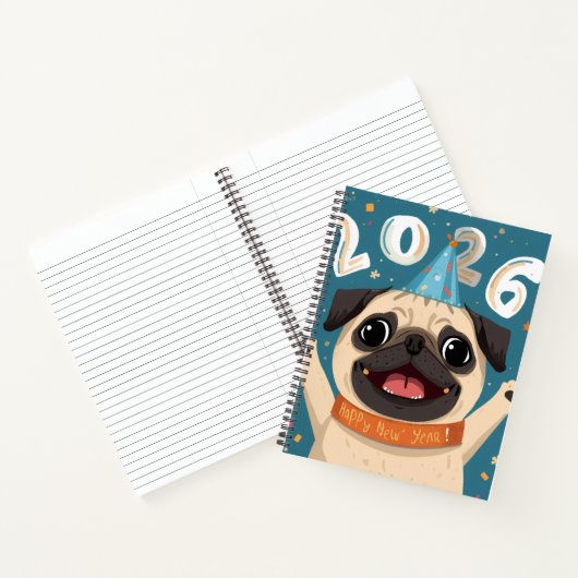 Carnet “Puggy Stardust 2026: Deluxe Spiral Notebook (Intérieur)