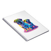 Carnet Pugs Pop en Rose (Côté Droit)