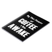 Carnet Puissance du café (en blanc) (Côté gauche)