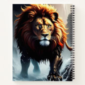 Carnet Puissant Lion Marchant Sur L'Eau (Dos)