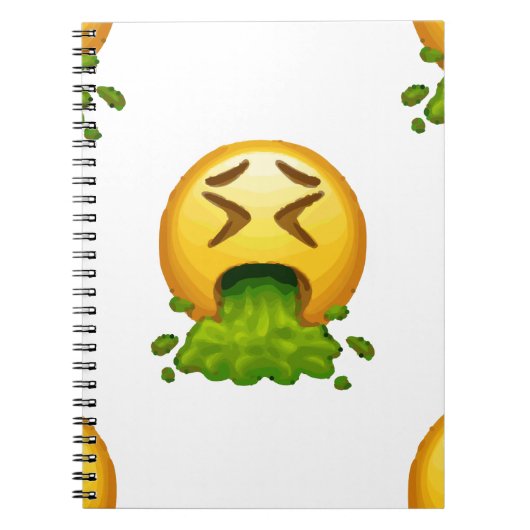 Carnet puking émoji (Devant)