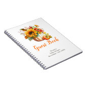Carnet Pumpkin Flower Bouquet Baby Shower Guest Book (Côté Droit)