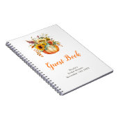 Carnet Pumpkin Flower Bouquet Bridal Shower Guest Book (Côté Droit)