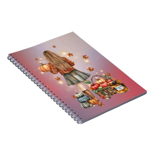 Carnet Pumpkin Spice Sparkle Notebook (Côté Droit)