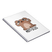 Carnet Pun animal drôle Mutt-scles Chien (Côté Droit)