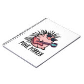 Carnet Pun Cochon Punk Drôle de Rockeur Punk Cochon  (Côté gauche)