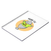 Carnet Pun d'animal amusant Manatee (Côté gauche)