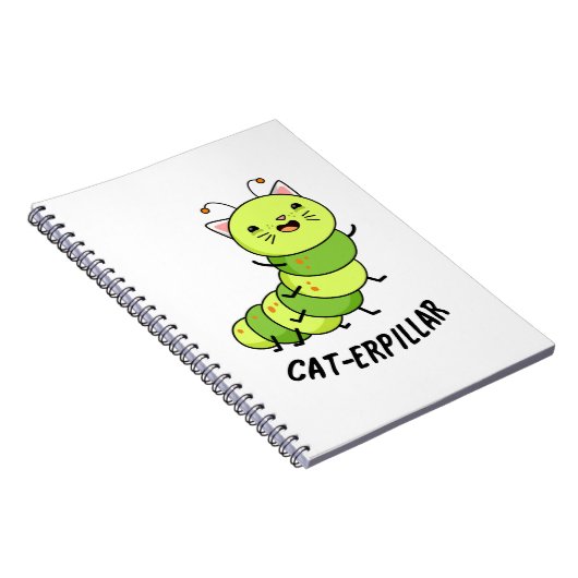 Carnet Pun de bug drôle de chenille  (Côté Droit)