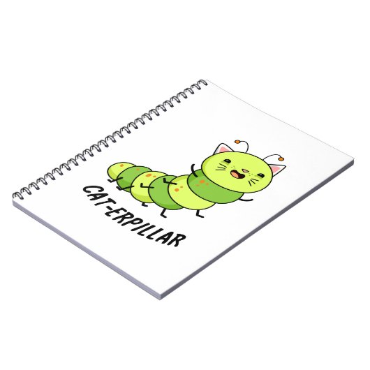 Carnet Pun de bug drôle de chenille (Côté gauche)