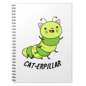 Carnet Pun de bug drôle de chenille (Devant)