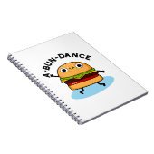Carnet Pun de burger dansant drôle A-bun-dance (Côté Droit)