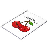 Carnet Pun de cerise rouge drôle Cherrific (Côté gauche)