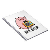 Carnet Pun de cochon drôle de radio amateur  (Côté Droit)