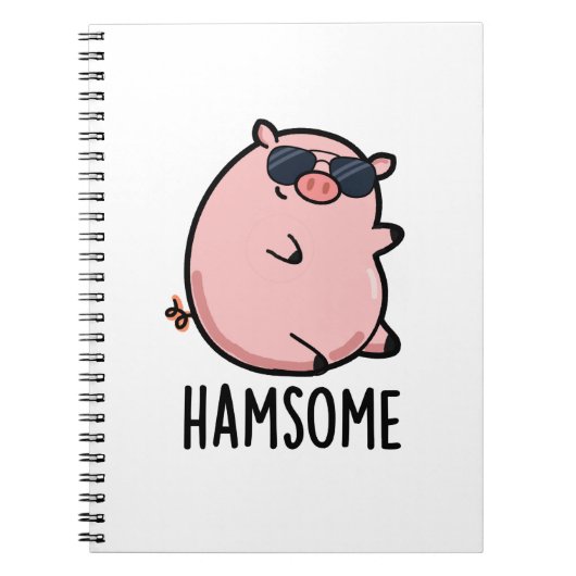 Carnet Pun de cochon drôle et beau (Devant)
