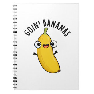 Carnet Pun de fruit amusant Bananes Folles