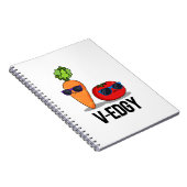 Carnet Pun de légume drôle et branché V-Edgy  (Côté Droit)