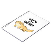Carnet Pun de lézard drôle Geck Yo Agis Ensemble (Côté gauche)