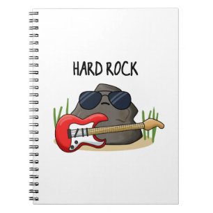 Carnet Pun de musique de géologie drôle de Hard Rock 