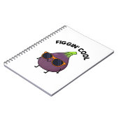 Carnet Pun de nourriture de figue cool drôle Figgin (Côté gauche)