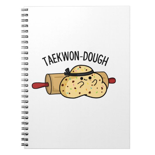 Carnet Pun de pâtisserie drôle Taekwon-Dough  (Devant)